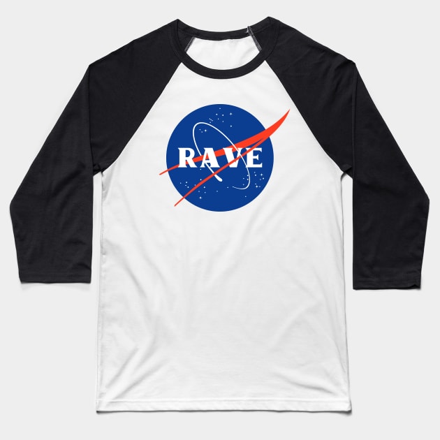 Rave NASA Logo Baseball T-Shirt by Leksal
